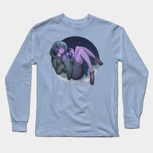 Blue Heart Long Sleeve T-Shirt